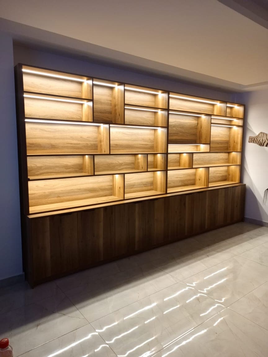 Luxury wood interior design — Tech1 Wood Works Accra