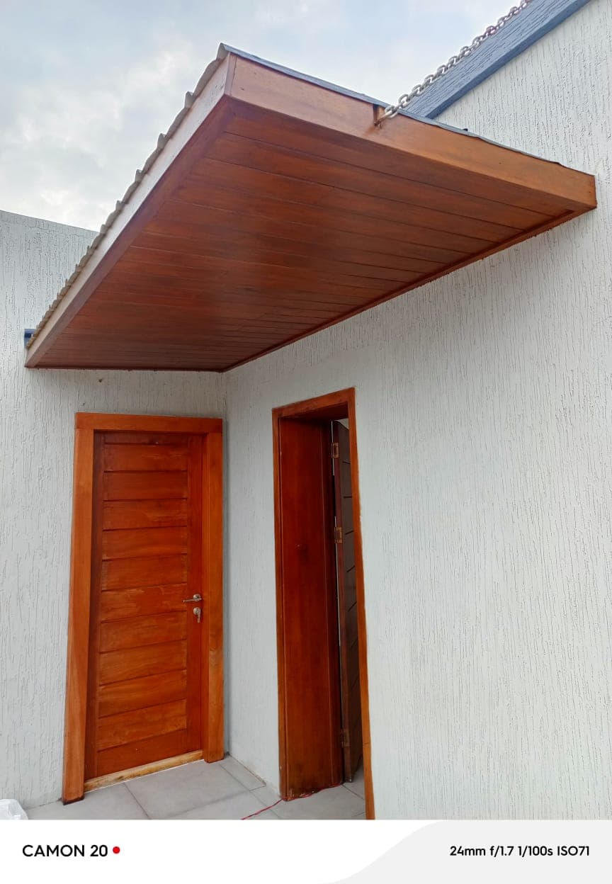 Exterior Wood Canopy & Doors